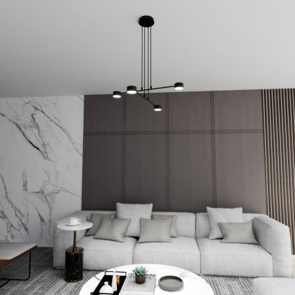 Kattokruunu johdossa MODUS 4xGX53/12W/230V musta