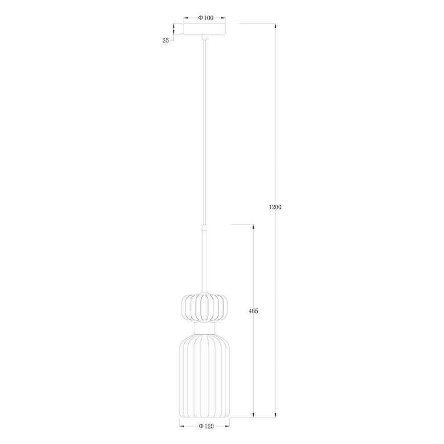 Kattokruunu johdossa MOLLY 1xE14/40W/230V halkaisija 12 cm kulta/vaaleanpunainen/sininen
