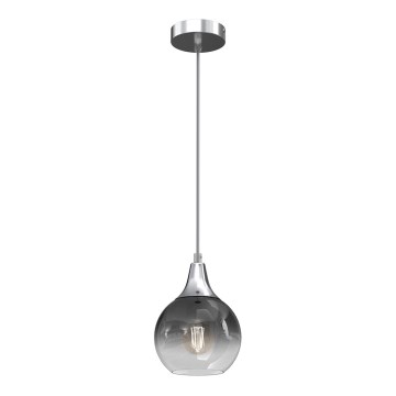 Kattokruunu johdossa MONTE 1xE27/60W/230V d. 15 cm mattakromi