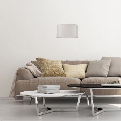 Kattokruunu johdossa MONTE 1xE27/60W/230V hopea