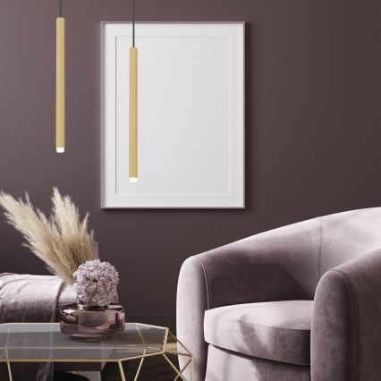 Kattokruunu johdossa MONZA 1xG9/8W/230V kultainen