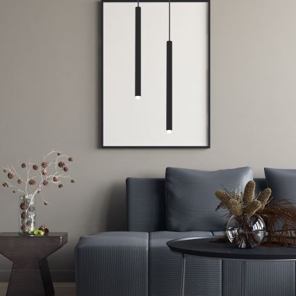 Kattokruunu johdossa MONZA 1xG9/8W/230V musta