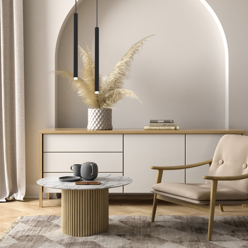 Kattokruunu johdossa MONZA 1xG9/8W/230V musta