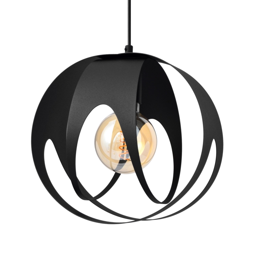 Kattokruunu johdossa MOONLIGHT 1xE27/15W/230V musta