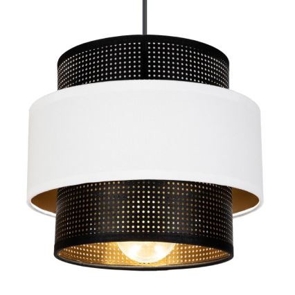 Kattokruunu johdossa NESS 3xE27/60W/230V hämähäkki musta/valkoinen