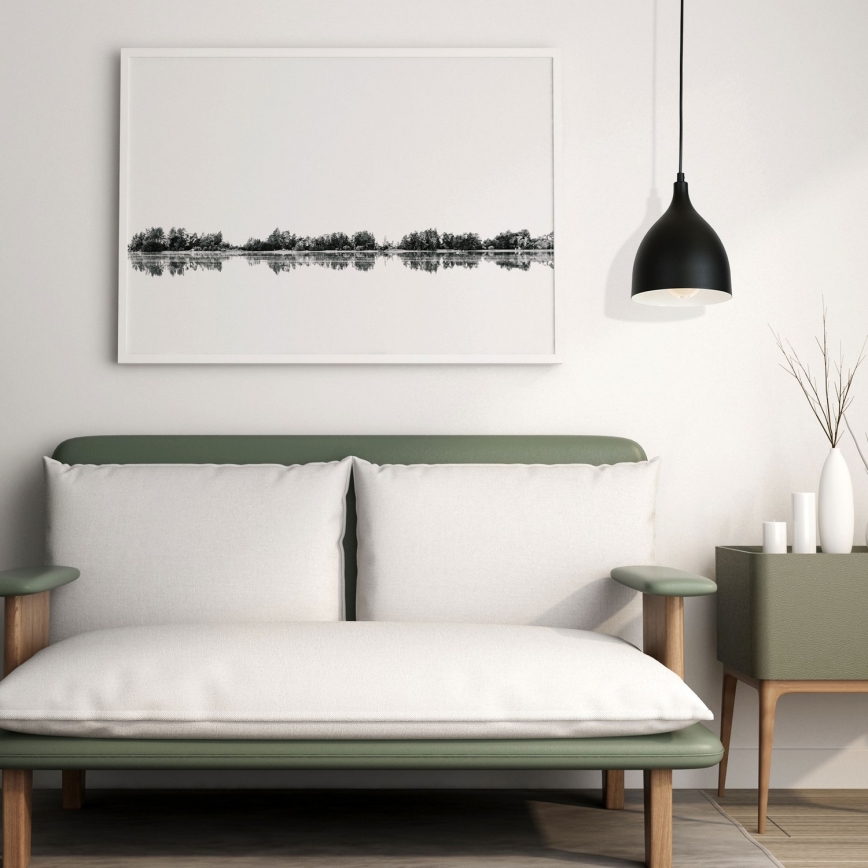 Kattokruunu johdossa NOAK 1xE27/15W/230V musta