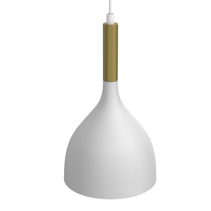 Kattokruunu johdossa NOAK 2xE27/15W/230V valkoinen/kulta