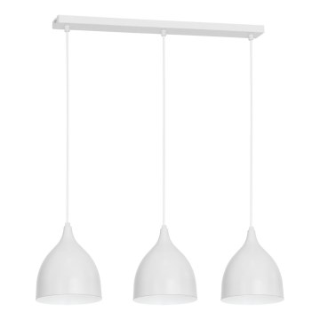 Kattokruunu johdossa NOAK 3xE27/15W/230V harmaa