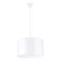 Kattokruunu johdossa NOVA 1xE27/15W/230V halkaisija 40 cm valkoinen