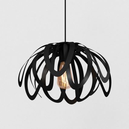 Kattokruunu johdossa ORCHID 1xE27/60W/230V musta