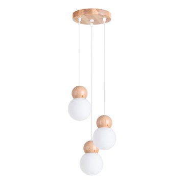 Kattokruunu johdossa PEKKA 3xG9/8W/230V valkoinen