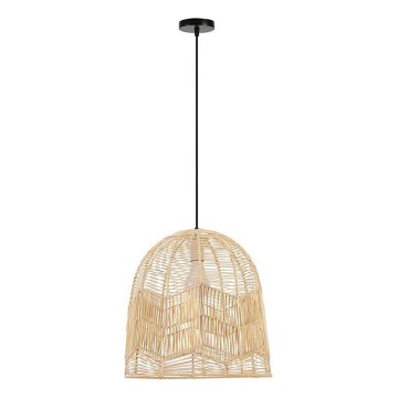 Kattokruunu johdossa PELO 1xE27/40W/230V halkaisija 40 cm rottinki