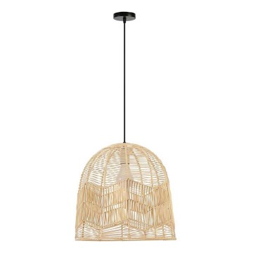 Kattokruunu johdossa PELO 1xE27/40W/230V halkaisija 50 cm rottinki