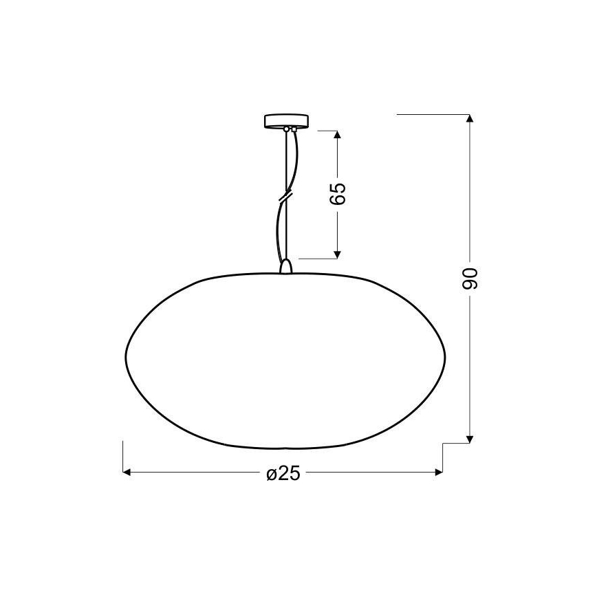 Kattokruunu johdossa PINIA 1xE27/60W/230V