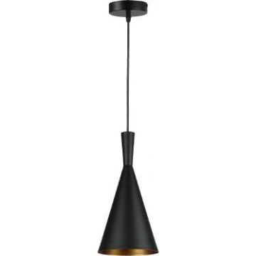 Kattokruunu johdossa PINIO 1xE27/60W/230V halkaisija 19 cm musta