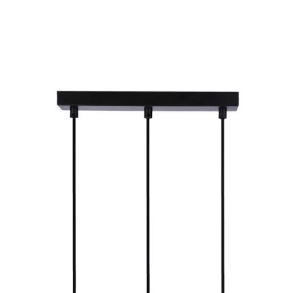 Kattokruunu johdossa RENO 3xE27/40W/230V musta/ruskea