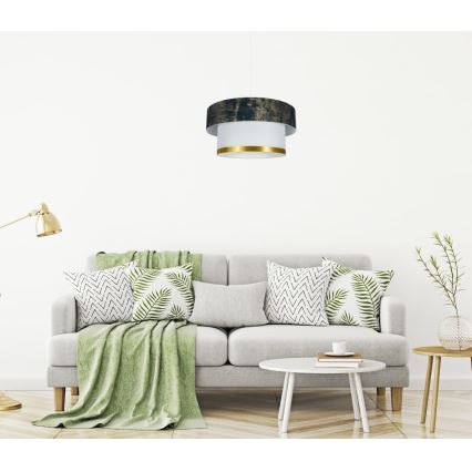 Kattokruunu johdossa RESSA 1xE27/60W/230V vihreä