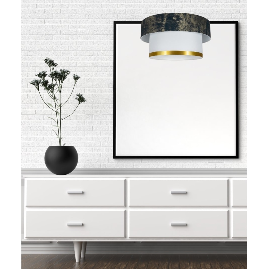 Kattokruunu johdossa RESSA 1xE27/60W/230V vihreä