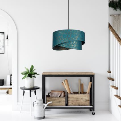 Kattokruunu johdossa REZO 1xE27/60W/230V turkoosi