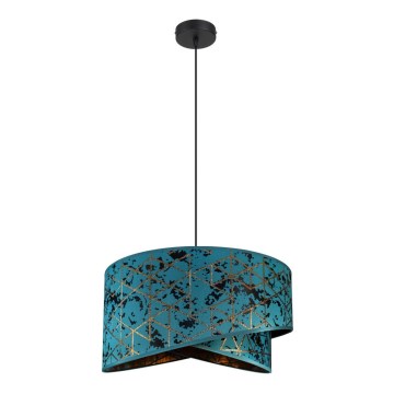 Kattokruunu johdossa REZO 1xE27/60W/230V turkoosi