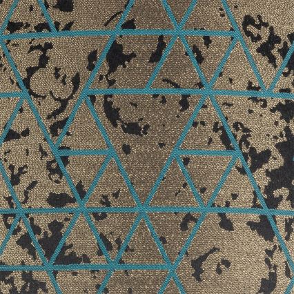 Kattokruunu johdossa REZO 1xE27/60W/230V turkoosi/kulta