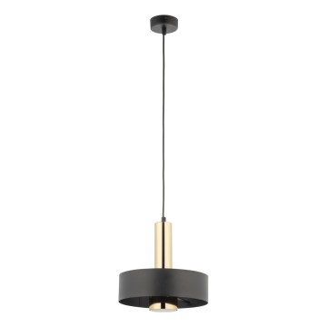 Kattokruunu johdossa RIF LUX 1xGX53/12W/230V halkaisija 25 cm musta/kulta