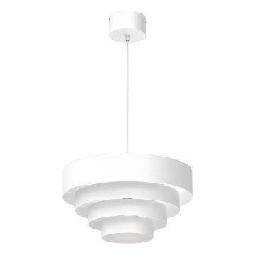 Kattokruunu johdossa RINGS 1xE27/15W/230V valkoinen