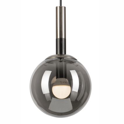 Kattokruunu johdossa ROLLO 1xE14/5W/230V mattakromi/savuinen