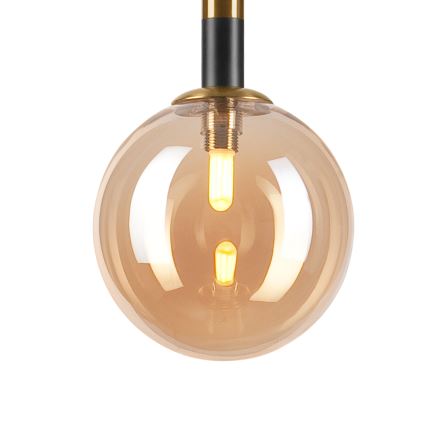 Kattokruunu johdossa ROLLO 1xG9/5W/230V kulta/savuinen beige