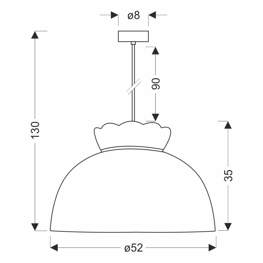 Kattokruunu johdossa ROSSINI 1xE27/40W/230V