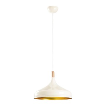 Kattokruunu johdossa SAGLAM 1xE27/40W/230V valkoinen