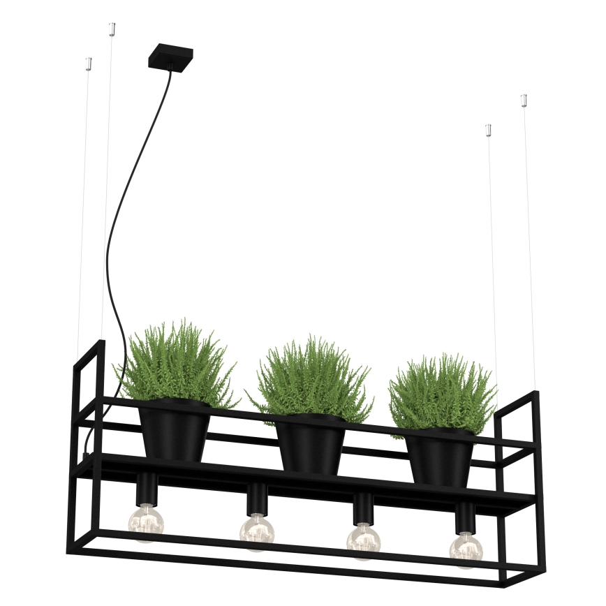 Kattokruunu johdossa SHELF 4xE27/60W/230V