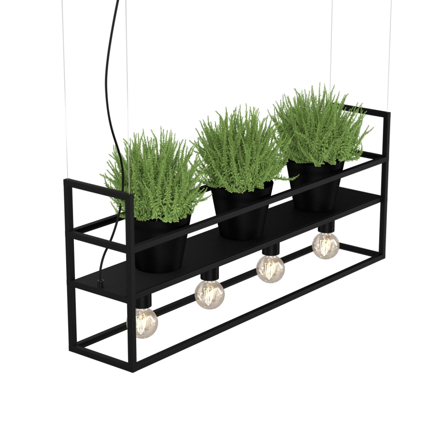 Kattokruunu johdossa SHELF 4xE27/60W/230V