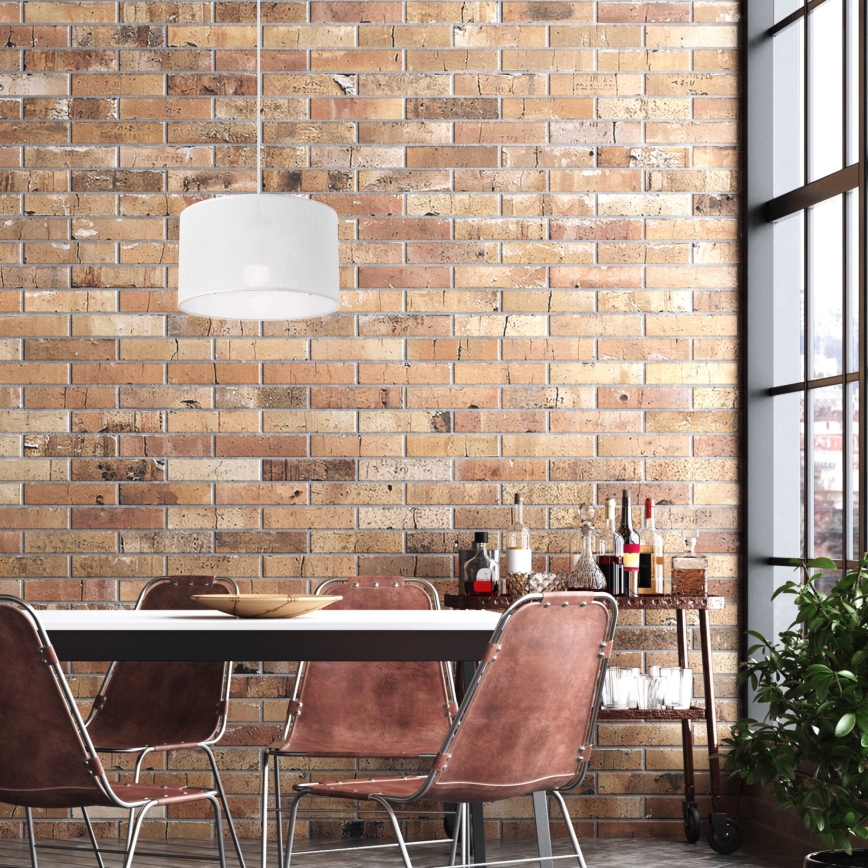 Kattokruunu johdossa SIRJA 1xE27/60W/230V valkoinen