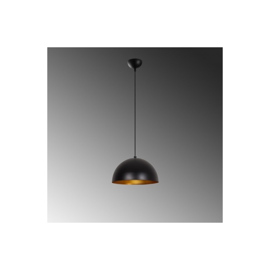 Kattokruunu johdossa SIVANI 1xE27/40W/230V musta