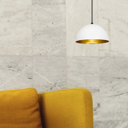 Kattokruunu johdossa SIVANI 1xE27/40W/230V valkoinen