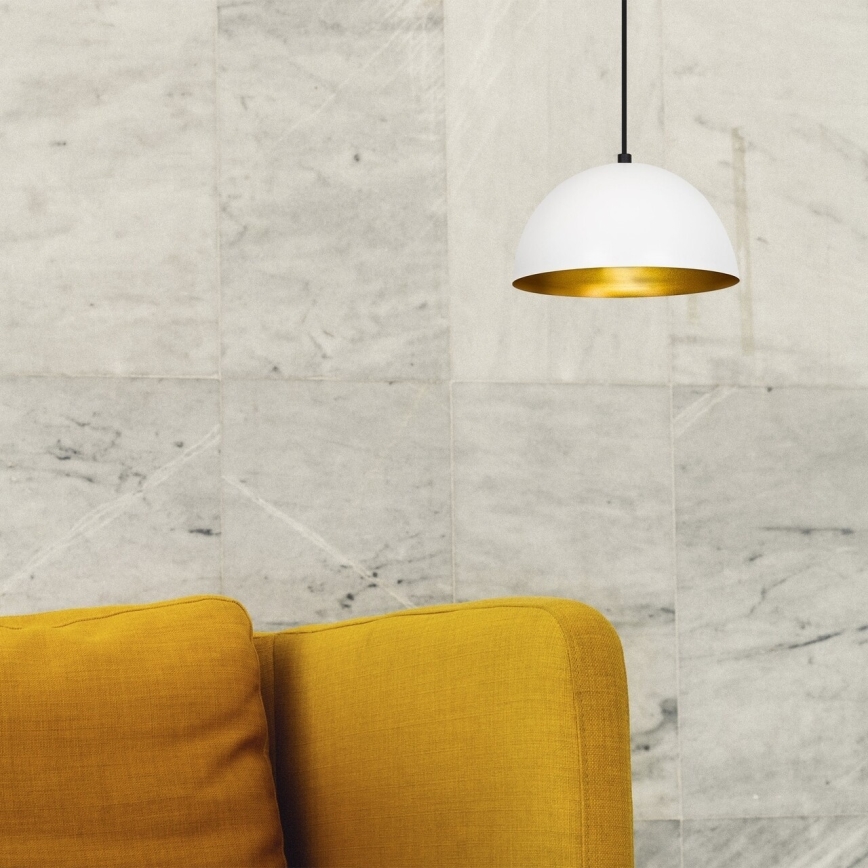 Kattokruunu johdossa SIVANI 1xE27/40W/230V valkoinen