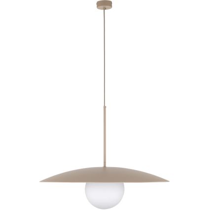 Kattokruunu johdossa SLATE 1xE27/15W/230V halkaisija 65 cm beige