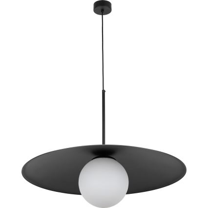 Kattokruunu johdossa SLATE 1xE27/15W/230V halkaisija 65 cm musta