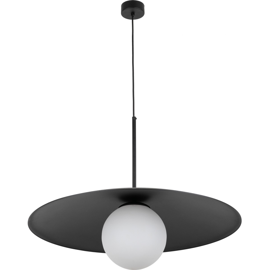 Kattokruunu johdossa SLATE 1xE27/15W/230V halkaisija 65 cm musta