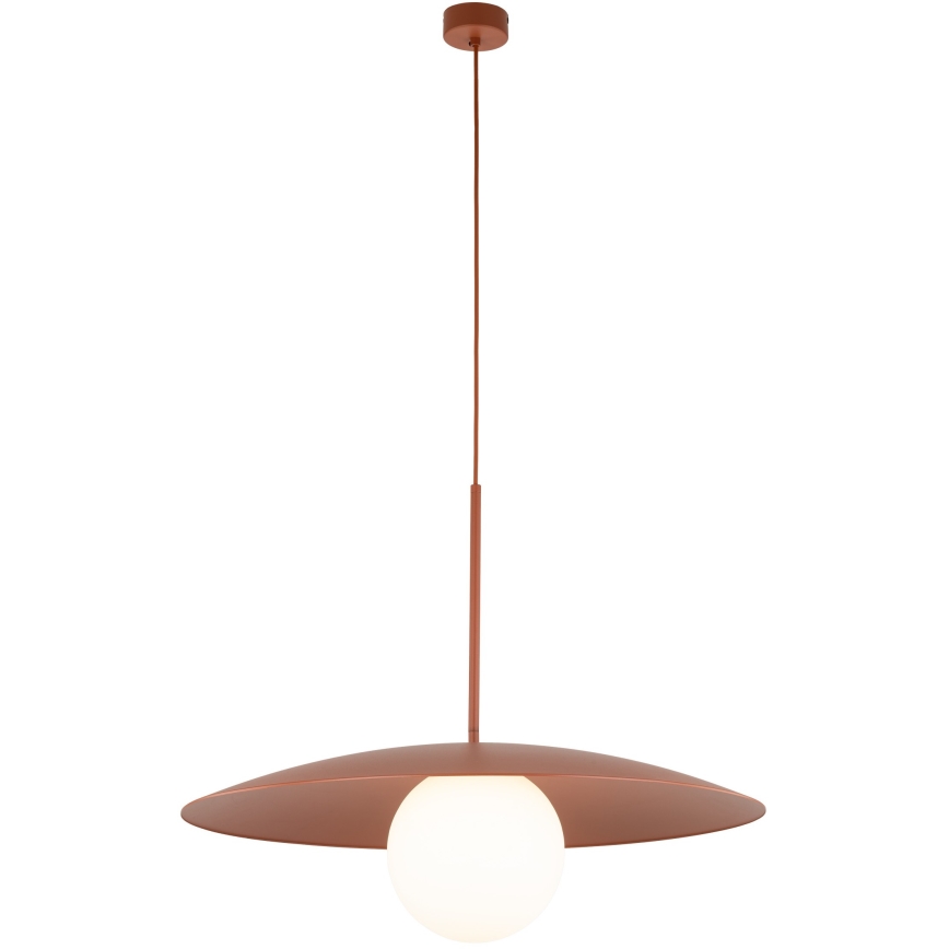 Kattokruunu johdossa SLATE 1xE27/15W/230V halkaisija 65 cm tiili