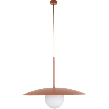 Kattokruunu johdossa SLATE 1xE27/15W/230V halkaisija 65 cm tiili