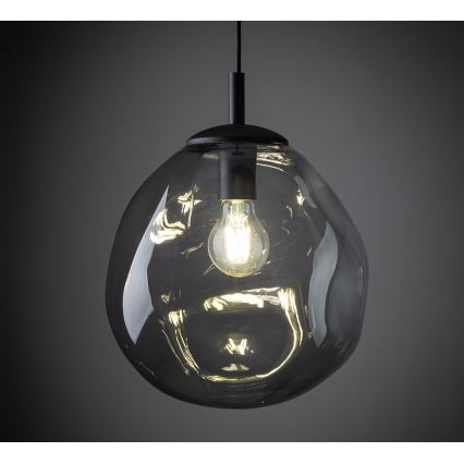 Kattokruunu johdossa SOL 1xE27/60W/230V musta