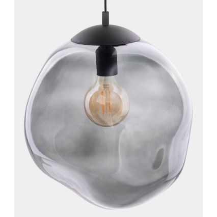 Kattokruunu johdossa SOL 1xE27/60W/230V musta