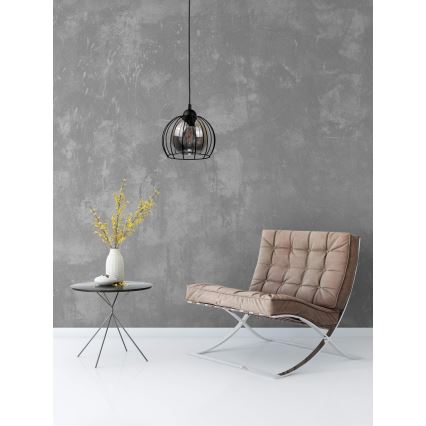 Kattokruunu johdossa SOLO BLACK 1xE27/60W/230V