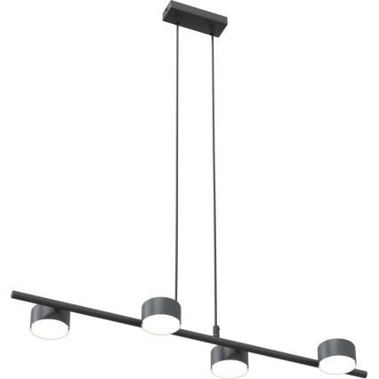 Kattokruunu johdossa SORA 4xGX53/12W/230V musta