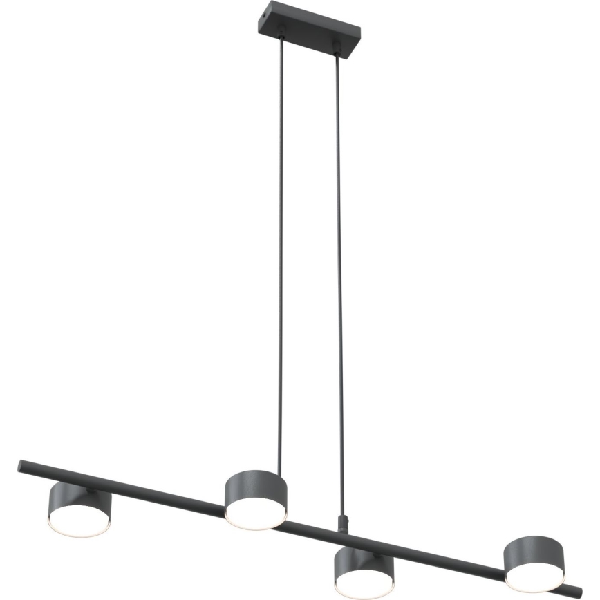 Kattokruunu johdossa SORA 4xGX53/12W/230V musta