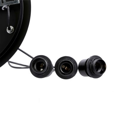 Kattokruunu johdossa SPIEGA 3xE27/60W/230V kulta/musta