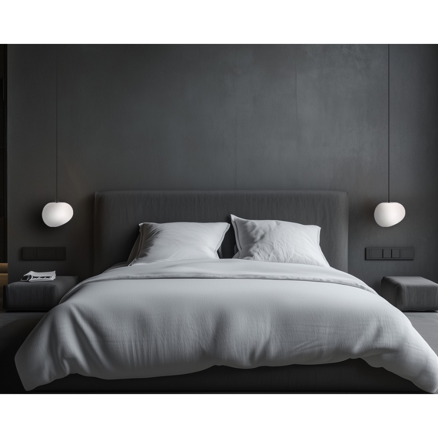 Kattokruunu johdossa STONES 1xE27/40W/230V halkaisija 20 cm