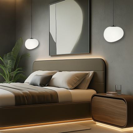 Kattokruunu johdossa STONES 1xE27/40W/230V halkaisija 25 cm